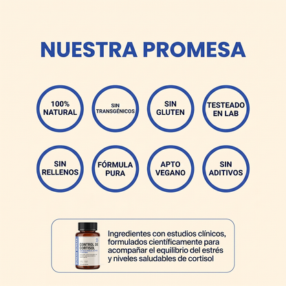 BUNEAR CONTROL DE CORTISOL — SOPORTE PARA EL ESTRÉS Y CORTISOL