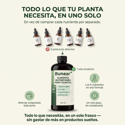 Bunear Alimento Instantáneo para Plantas