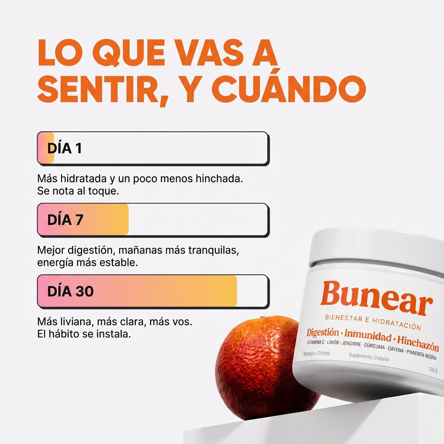 Bunear Bienestar e Hidratación — Digestión, Inmunidad e Hinchazón