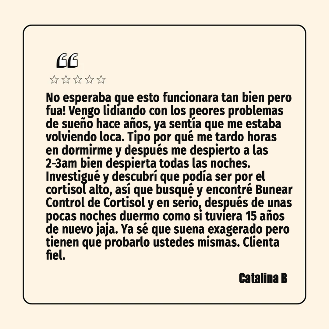 BUNEAR CONTROL DE CORTISOL — SOPORTE PARA EL ESTRÉS Y CORTISOL