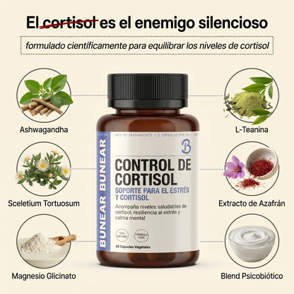 BUNEAR CONTROL DE CORTISOL — SOPORTE PARA EL ESTRÉS Y CORTISOL